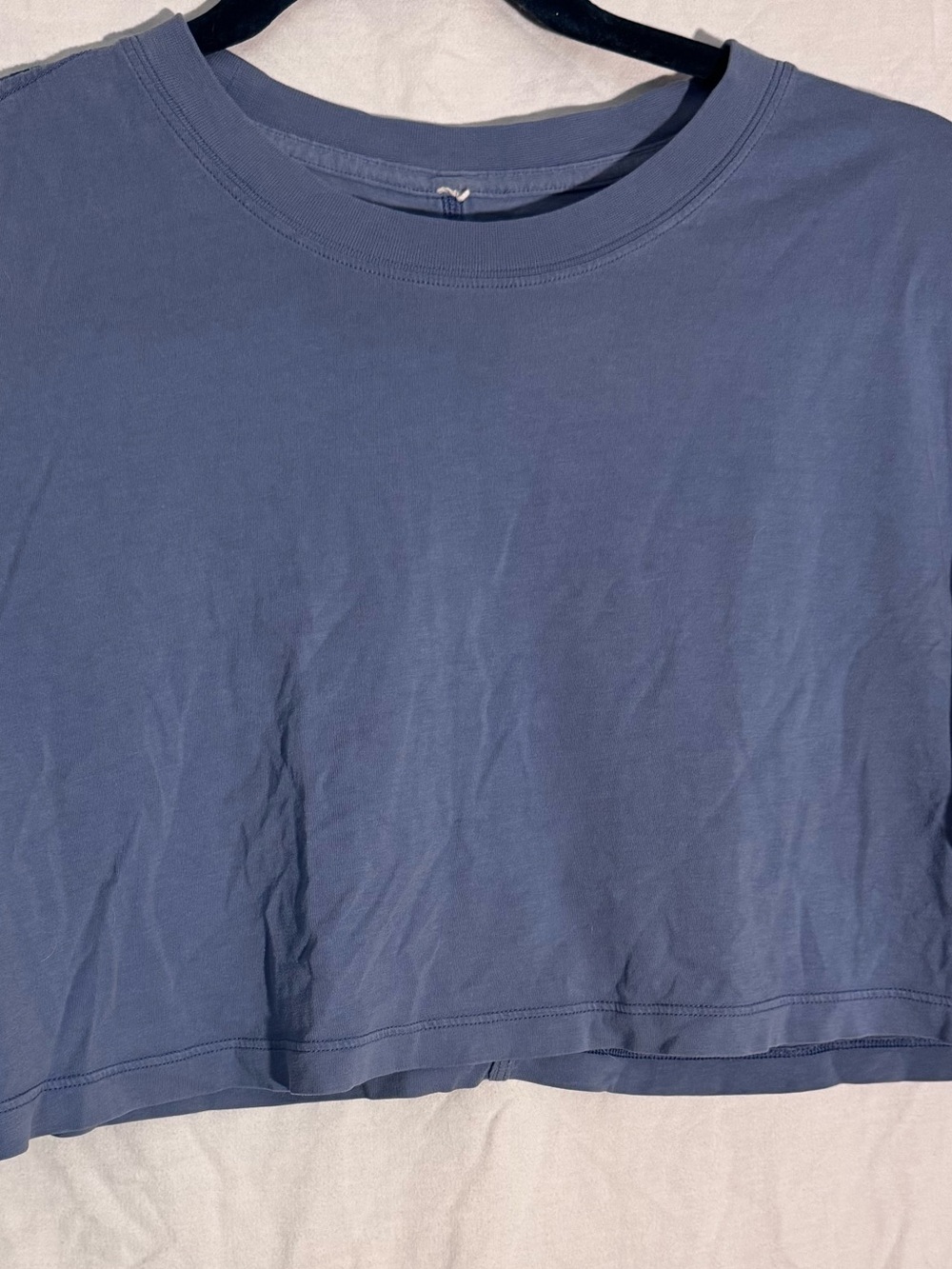 Lululemon All Yours Cropped T-Shirt in Water Drop Blue size 6 - Picture 7 of 10
